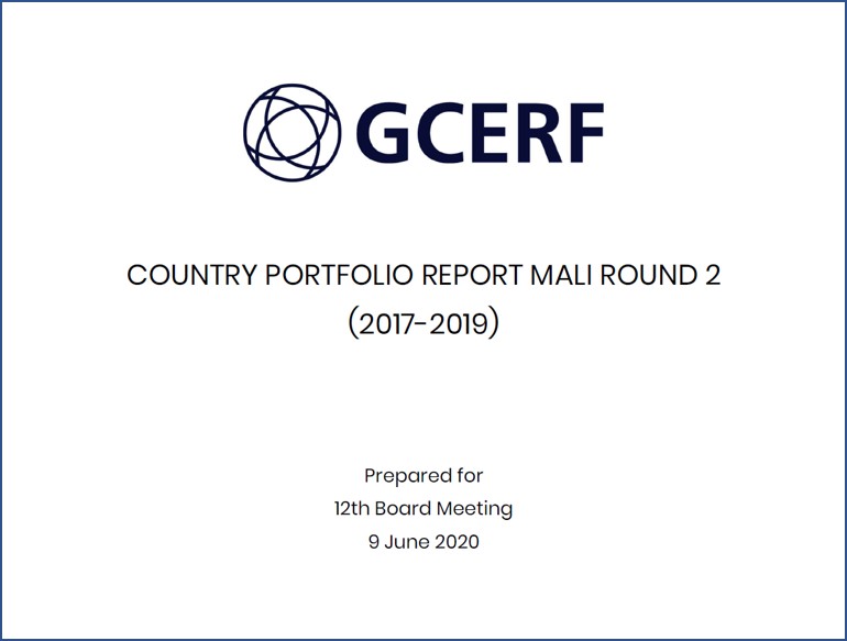 Country Portfolio Report Mali Round 2 (2017-2019)